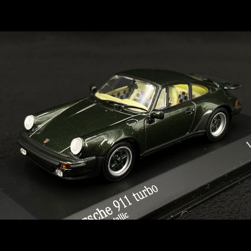 Porsche 911 Turbo Type 930 1977 Oak Green Metallic 1/43 Minichamps 430069001