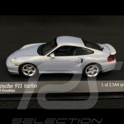 Porsche 911 Type 996 Turbo 1999 BMW Frosty Blue 1/43 Minichamps 430069302