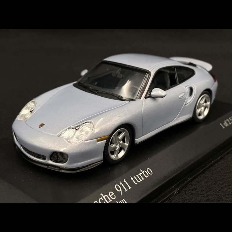 Porsche 911 Turbo Cabriolet (996) Minichamps 1/43 - Bleu, Modèle 2003