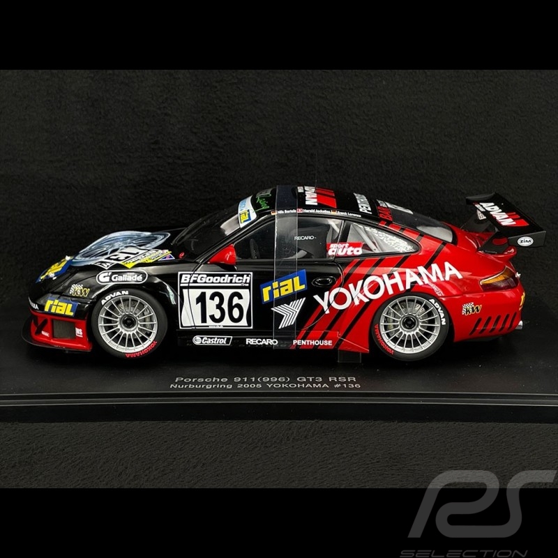 Porsche 911 GT3 RSR Type 996 n°136 Nürburgring 2005 1/18 AutoArt 80571