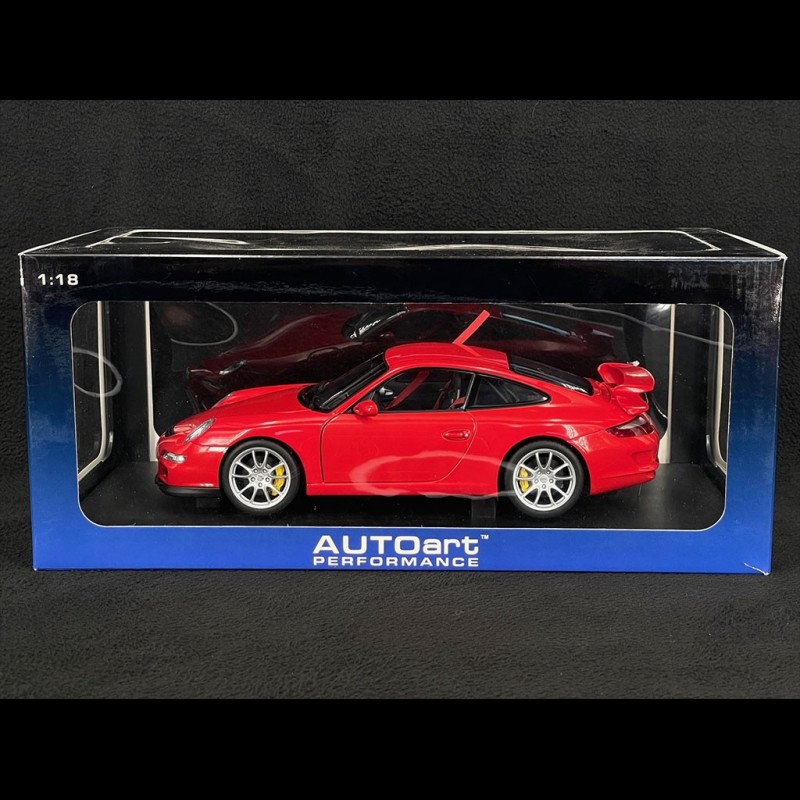 Porsche 911 GT3 Type 997 2007 Rouge Indien 1/18 AutoArt 77996