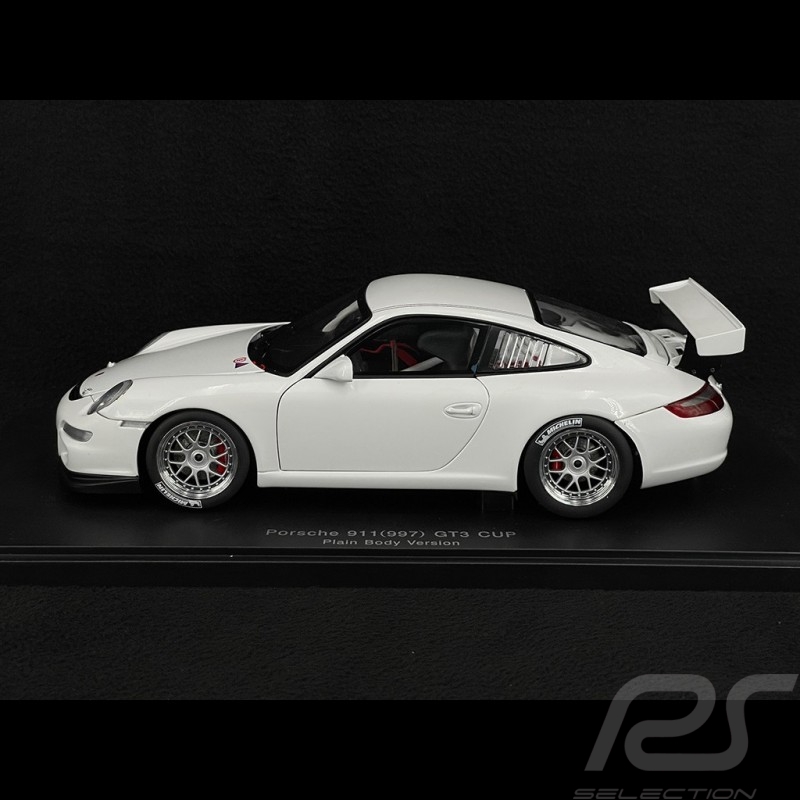 Porsche 911 GT3 Cup Type 997 Plain Body 2007 Blanc 1/18 AutoArt 80783