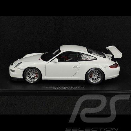 Porsche 911 GT3 Cup Type 997 Plain Body 2007 Blanc 1/18 AutoArt 80783