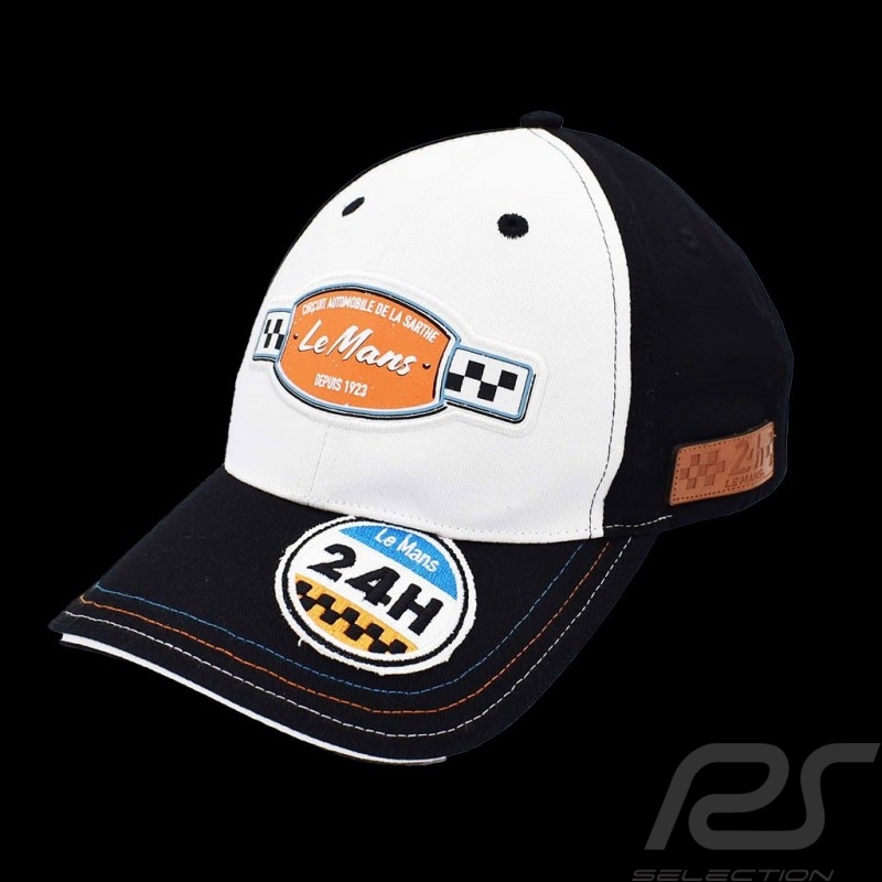 Kappe 24h Le Mans Legende Zweifarbiges Schwarz / Weiß LM211KS614-055
