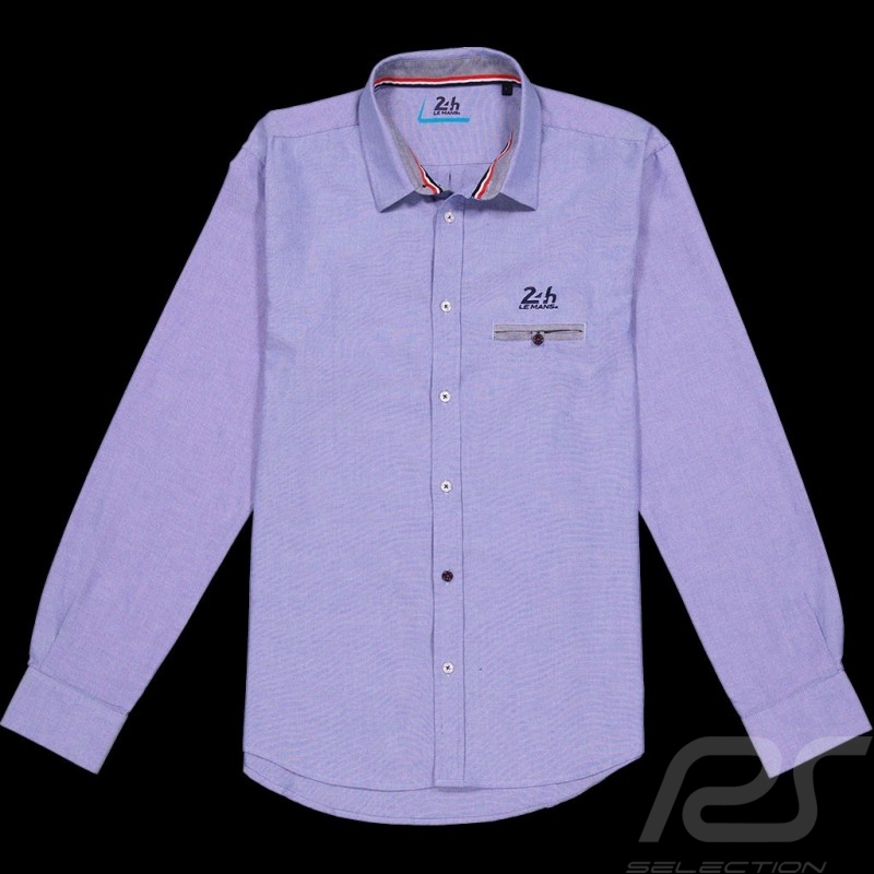 Shirt 24h Le Mans Oxford Sky Blue LM221SHM01-105 - men