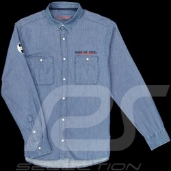 Shirt Steve McQueen 24h Le Mans Workwear Sky Blue SQ221SHM01-127 - men
