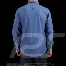 Chemise Steve McQueen 24h Le Mans Workwear Bleu Ciel SQ221SHM01-127 - homme