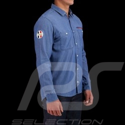 Chemise Steve McQueen 24h Le Mans Workwear Bleu Ciel SQ221SHM01-127 - homme