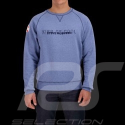 Steve McQueen 24h Le Mans King of Indigo Light Blue Sweater SQ221SSM07-127 - man
