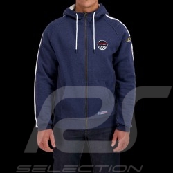 Sweatshirt Steve McQueen Le Mans Racing 20 Hoodie zip à Capuche Bleu Foncé - homme SQ221SSM09-120