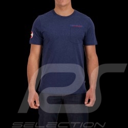 T-Shirt Steve McQueen Le Mans Pocket Bleu Foncé SQ221TSM01-120 - homme