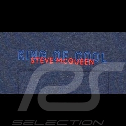 T-Shirt Steve McQueen Le Mans Pocket Dark Blue SQ221TSM01-120 - men