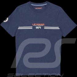 T-Shirt Steve McQueen Le Mans 1971 Bleu Foncé SQ221TSM03-120 - homme