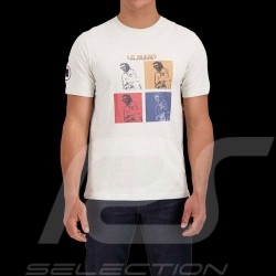 T-Shirt Steve McQueen Le Mans 4 Colors Cremeweiß SQ221TSM05-002 - Herren