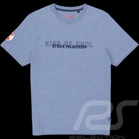 T-Shirt Steve McQueen Le Mans King of Indigo Dunkelblau SQ221TSM07-127 - Herren