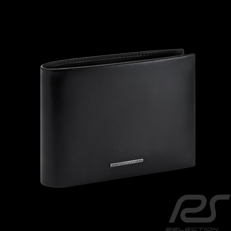 Geldbörse Porsche Design Trifold Leder Schwarz Classic Wallet 7 4056487001036