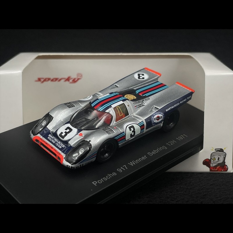 Porsche 917 n°3 Winner 12h Sebring 1971 1/64 Spark Y147