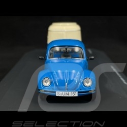 Volkswagen VW Beetle 1600i with Eriba Puck trailer 1970 Blue / Cream White 1/43 Schuco 450268300