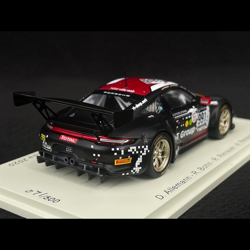 Modèle Réduit Porsche 911 GT3 R Herberth Motorsport - Échelle 1/43 - 24H De Spa 2020 - Spark SB395