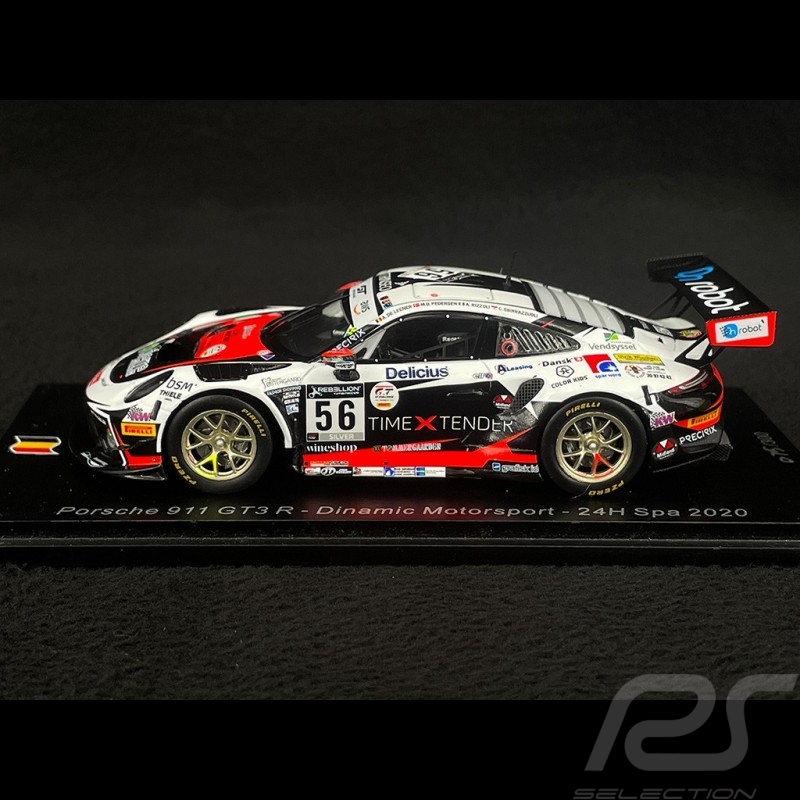 Voiture Miniature de Collection - SPARK 1/43 - PORSCHE 911 GT3 R Dinamic  Motorsport 24h Spa 2020 - Orange / Black / White - SB406 - Cdiscount Jeux -  Jouets