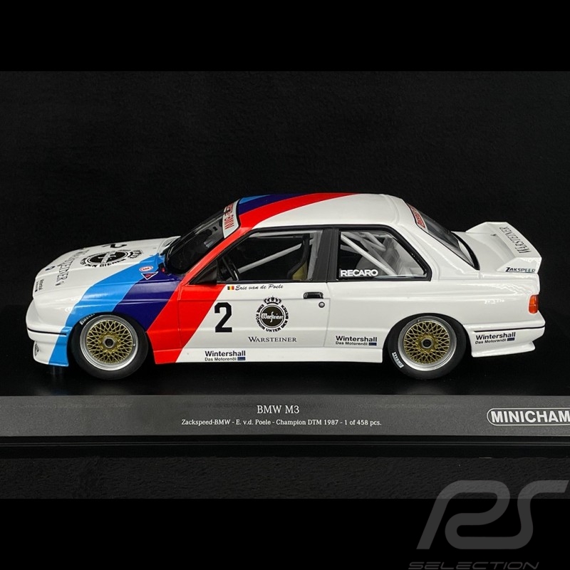 MINICHAMPS 1/18 BMW M3 "ZAKSPEED-BMW" ERIC VAN DER POELE #2 DTM 1987 チャンピオン 