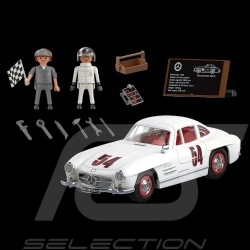 Mercedes-Benz 300 SL 1954 White / Red with figurines Playmobil 70922