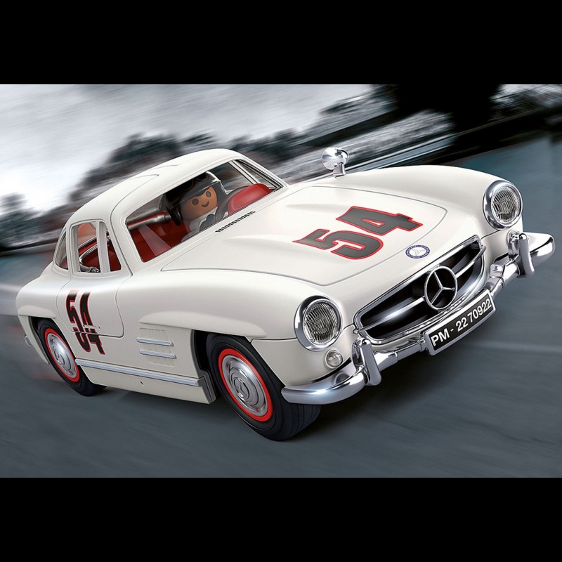 Mercedes-Benz 300 SL 1954 White / Red with figurines Playmobil 70922
