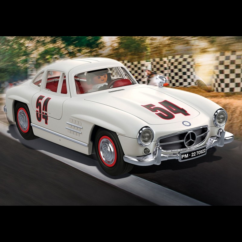 Mercedes-Benz 300 SL 1954 White / Red with figurines Playmobil 70922