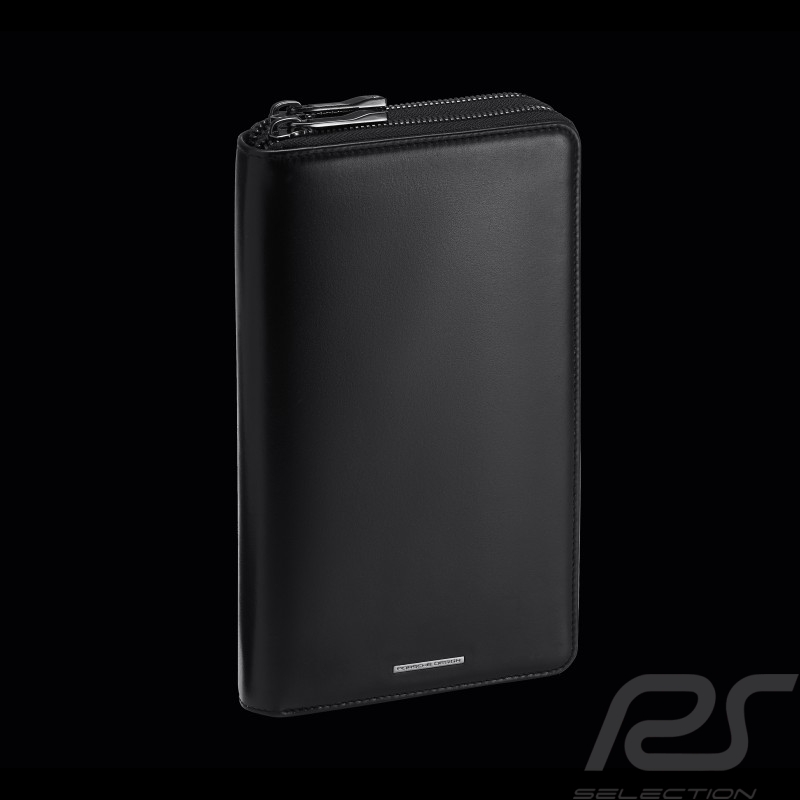 Geldbörse Porsche Design Tragetasche Leder Schwarz Classic Men's Pouch 12 4056487001449
