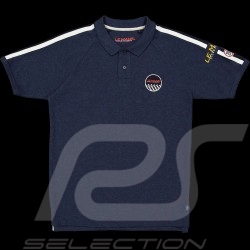 Polo Shirt Steve McQueen Le Mans Racing 20 Dark Blue SQ221POM09-120 - Men