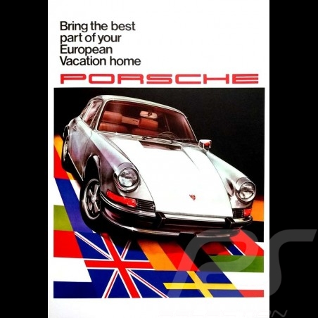 Porsche póster 911 Targa 1967 the new Porsche Model 