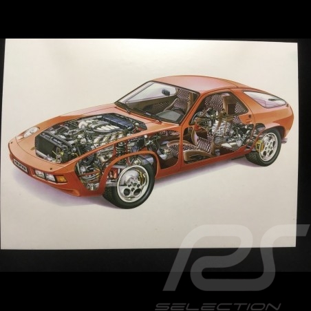 Tarjeta postal Porsche 928,...