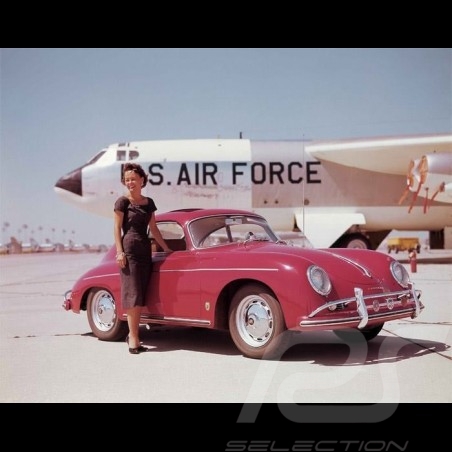 Postcard Porsche 356A Coupe 1957 US Air Force