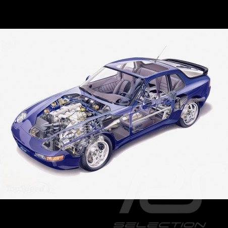 Tarjeta postal Porsche 968,...