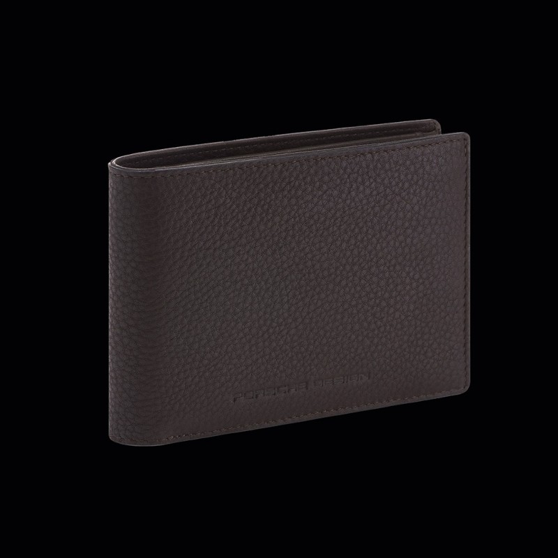 Geldbörse Porsche Design Trifold Leder Dunkelbraun Business Wallet  
