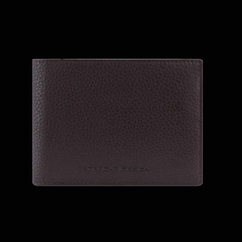Geldbörse Porsche Design Trifold Leder Dunkelbraun Business Wallet  