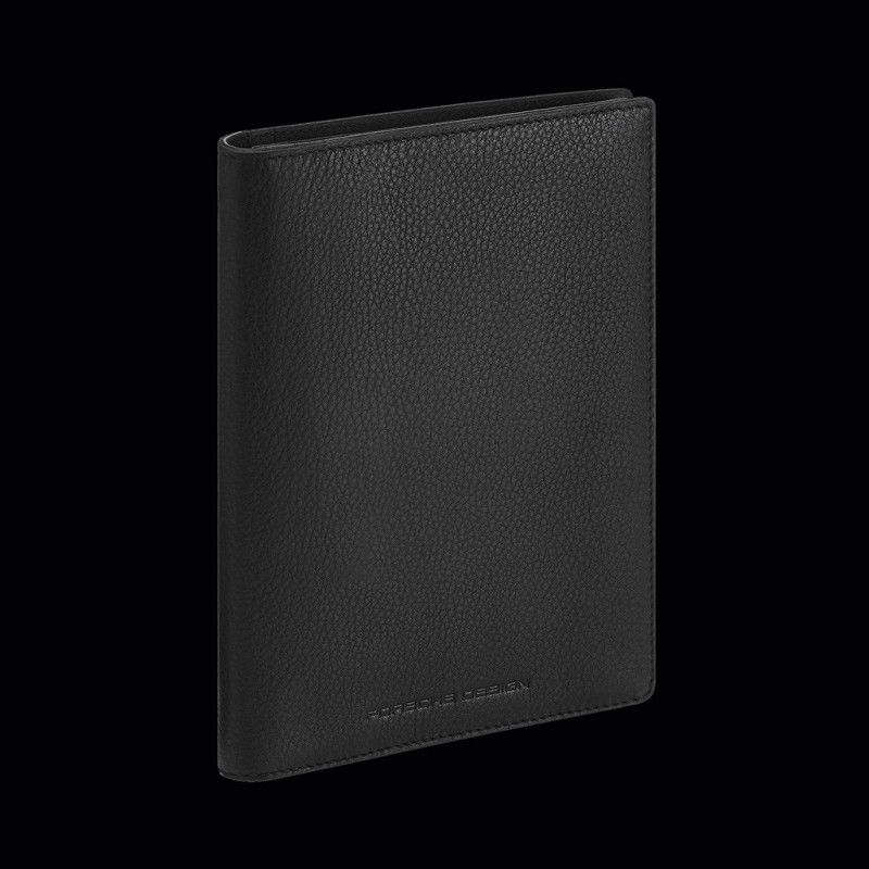 Porsche Design Large Wallet 3 flaps Leather Black Business Billfold 13 ...