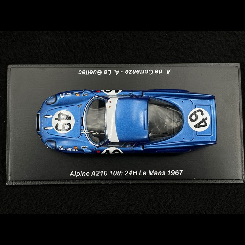 SPARK-MODEL S5686 Alpine A210 #45 Le Mans 1967 Vinatier - Bianchi 1/43