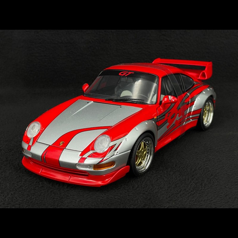Porsche 911 GT2 Street Race Type 993 1996 Indischrot / Grau 1/18
