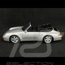 Porsche 911 Cabriolet Type 993 1997 Arctic Silver Metallic 1/18 UT Models 27807