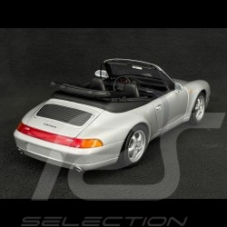 Porsche 911 Cabriolet Type 993 1997 Arctic Silver Metallic 1/18 UT Models 27807