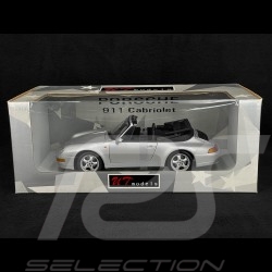 Porsche 911 Cabriolet Type 993 1997 Arctic Silver Metallic 1/18 UT Models 27807