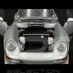 Porsche 911 GT2 Street Type 993 1997 Argent Arctique Métallique 1/18 UT Models 180065000