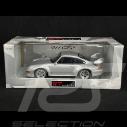 Porsche 911 GT2 Street Type 993 1997 Arctic Silver Metallic 1/18 UT Models 180065000