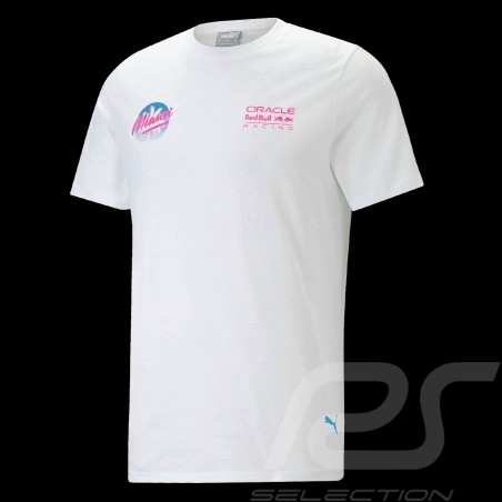 T-Shirt Verstappen Sieger Miami 2022 F1 RedBull Racing Puma Weiß 701221809-001 - Herren