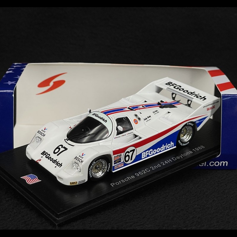 Porsche 962C n° 67 2nd 24h Daytona 1988 1/43 Spark US176