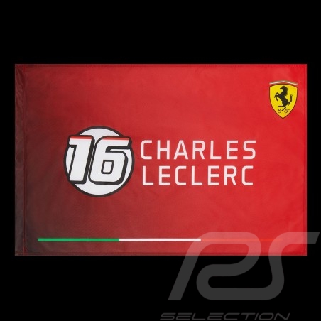 Drapeau Ferrari Leclerc Charles n°16 F1 Rouge 701202278-001