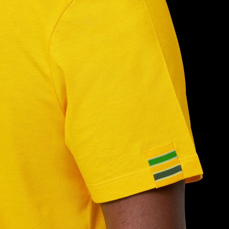 Ayrton Senna T Shirt F Yellow Men