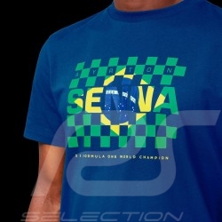 T-shirt Ayrton Senna World Champion F1 Navy Blue 701218113-001 - men