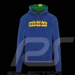 Sweatshirt Ayrton Senna F1 hoodies à capuche Bleu Marine 701218114-001